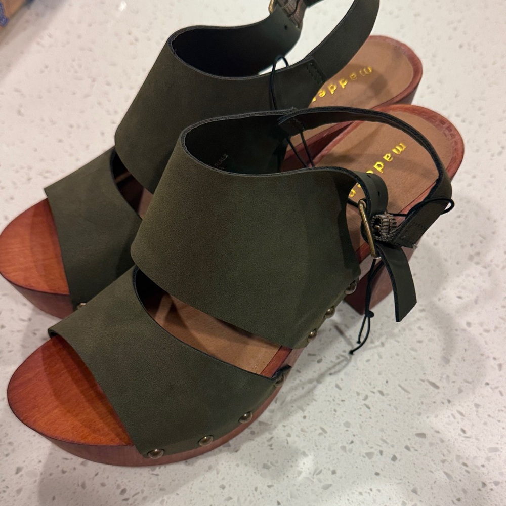 Madewell Women's Dark Green Sandals
